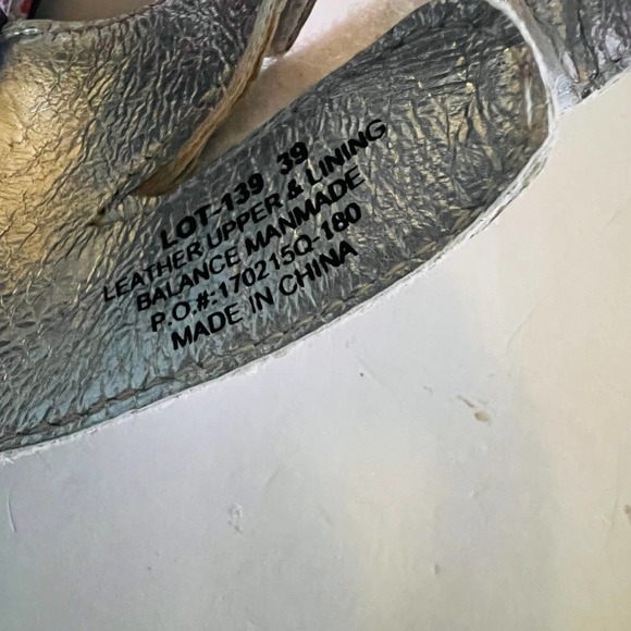 Alegria Perennial Loti Leather Floral Slip On Wedge Sandals Size 39 - Picture 6 of 8